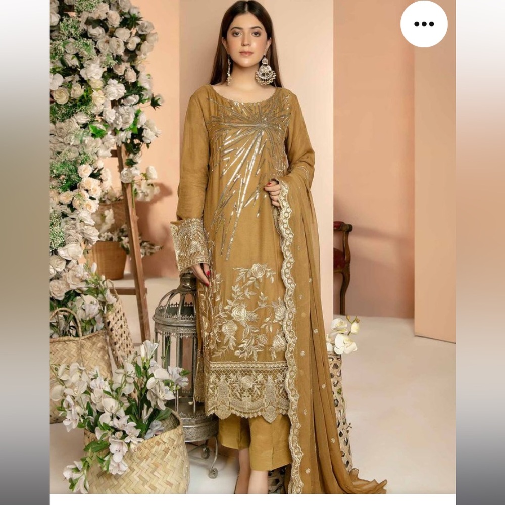 Bollywood Indian Pakistani 3 piece kurta kameez outfit
